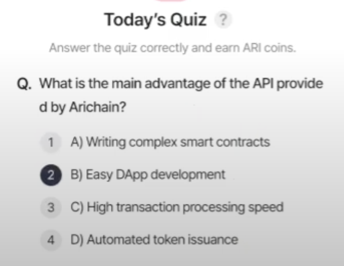 ARI Wallet Daily Quiz Answer 27 February 2025 (AriChain)